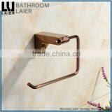 Promotional Fancy Design Zinc Alloy Rose Gold Finishing Bathroom Accessories Wall Mounted Toilet Paper Holder thumbnail-5