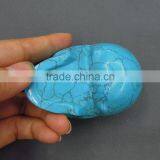 Blue Man-made Turquoise Human Skull Good for Home Decoration thumbnail-5