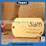 Brass Metal Tag Keychain Decorative Dog Tag thumbnail-1