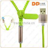 Colorful Zipper Flat Cable Oem Brand Logo Custom Usb Data Cable thumbnail-4