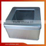 Candy Tin Window Square Box