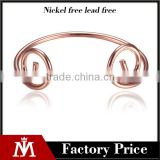 Wholesale Unisex Magnetic Rose Gold Open Bangle Jewelry Straitjacket Bracelet for Women