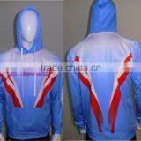 sublimation fleece hood/digital print fleece hood/sublimated warmup hood