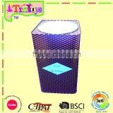 Gift Storage Canister Food Tin Can Chocolate Tray Lid Square Tin Box