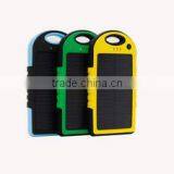 2016 Hotsale Waterproof Solar Power Bank 5000mAh, Portable Solar Charger thumbnail-3