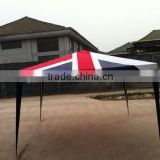 canopy tent with flag