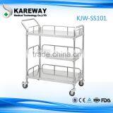 stainless steel medical cart medicine hospital trolley