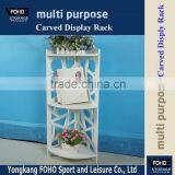 AL3060 Moder Style Diy Storage Cabinet Pieced White Corner Carved Shelf