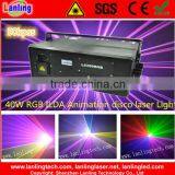 40W High Power 50kpss ILDA Animation RGB Laser Show System Event Disco dj Light