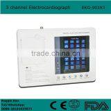 3 Channel 12 Lead Color Screen ECG EKG Machine Electrocardiograph by Wholesale Price thumbnail-1