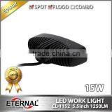 15W 5.5in Single Row Light Bar Truck Tractor Trailer 4x4 Powersports Spot Led Work Light Lamp thumbnail-5
