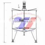 500L Single Layer Mixing Tank Stainless Steel Mixing Tank for Juice thumbnail-3