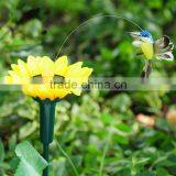 Hotest Solar Hummingbird With Sunflower Solar Dancing Hummingbird Garden Decoration Solar Hummingbird Artificial Hummingbird thumbnail-2