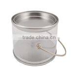 Oval-shaped Metal PVC Tin Bucket With Handle thumbnail-3