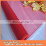 100% Nylon Hot Sell Sheer Red Table Cloth