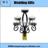 Romantic Novelty Design Fashion Black Metal Wine Bottle Candelabra/best Seller Wedding Candlestick/ Economic Candle Holder thumbnail-2