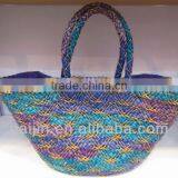 Natural Seagrass Handmade Tote Bag thumbnail-1