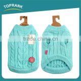 Winter Warm Blank Pattern Hand Knitted Blue Dog Sweater Clothes thumbnail-3