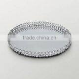Round Crystal Beaded Tray thumbnail-1
