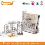 Iron Wire Mesh Table Stationery Set Organizer for Home Use thumbnail-2