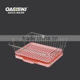 KITCHEN DISH/BOWL RACK WITH SILICONE HOLDER AND PLATSTIC PLATE thumbnail-1