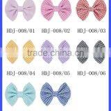 Sweet Little Girls Hair Accessories Orange Grid Hair Bow for Kids thumbnail-6