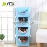 Stacking Baskets, Plastic Stacking Baskets, Plastic Handle Stacking Baskets thumbnail-2