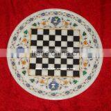 Handcrafted White Marble Inlay Plates Exclusive thumbnail-1