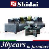 Modern Grey Living Room Sofa Adjustable Headrest Pillows Fabric Couch G163 thumbnail-1