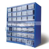 35 Plastic Bin Organizer With Full Length Drawe,storage cabinet with bins,storage cabinet with 35 visible bins (502735)