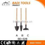 Mini Plant Kids Garden Tools Set With Wooden Handle Tool Rake Shovel thumbnail-1