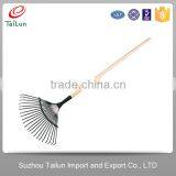 High Quality 22 Tines Plastic Coated A3 Steel Garden Handle Rake thumbnail-5