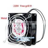 90x90x25mm 220V AC 0.1A 15 / 17W SF9225AT 2092HBL Axial Cooling Fan With Grill Free!! thumbnail-1