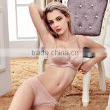 Lovely Girl Seamless Push up Lace Bra Panty Set Sexy Photos thumbnail-4