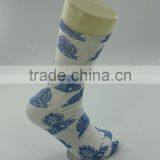 White Thick Polyester Sublimation Printed Men Socks With Free Samples thumbnail-4