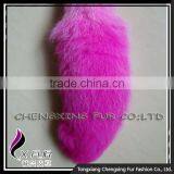 CX-R-25A China Best Selling High Quality Custom Cute Fox Fur Charm Keychain thumbnail-3