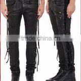 Biker Jeans Fashion Denim Trousers(LOTK124) thumbnail-1