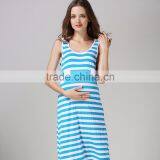Maternity Dress Ladies Nursing Clothing Athleisure Hide Breastfeeding Opening Skirts thumbnail-3