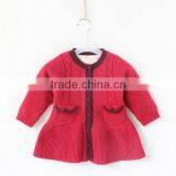 Baby Girls Woolen Knitted Dress With Fleece Lining thumbnail-3