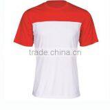 140gsm Jersey Men's Custom t Shirt With Double Color Pieces Stitching thumbnail-5