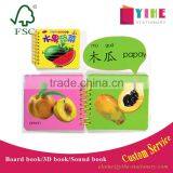 Custom Wire-o Book Printing Cheap Children Alphabet Learning Card Lamination Cover Book