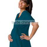 Maternity Scrubs Wrap Top thumbnail-2