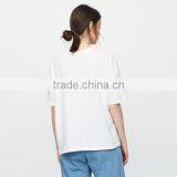 Fahion Women Top Printed Letter White Short Sleeve T-Shirts thumbnail-3