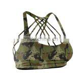 Ladies Camouflage Fitness Yoga Bras With Multiple Stripes in New 2017 Model thumbnail-1
