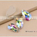 Teardrop Crystal AB Color Sew on Stones for Wedding Clothing thumbnail-2
