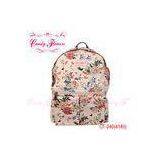 Fashion White Flower Print Backpack Travelling Rucksacks for Women