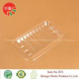 clear disposable blister plastic fresh food tray