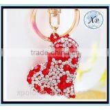 FACTORY PRICE Red Heart Crystal Keychain For Promotional