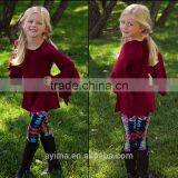 Ruffle Sleeve Sweet Child Clothing Cheap Wholesale Children Clothing Usa thumbnail-1