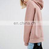 Custom Wholesale Blank Pullover Nude Oversized Hoodie For Women thumbnail-4